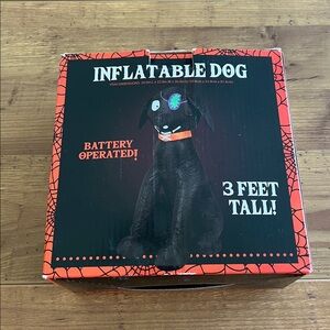 Inflatable Black Dog Halloween Decoration